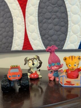 Set Of 4 Toniebox Tonies: Blaze, Poppy, Daniel Tiger And Playtime Puppy